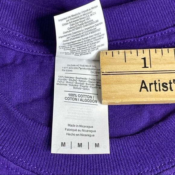 Gildan Men’s Purple Last Frontier Anchorage Alaska T-Shirt Size Medium - Picture 7 of 8